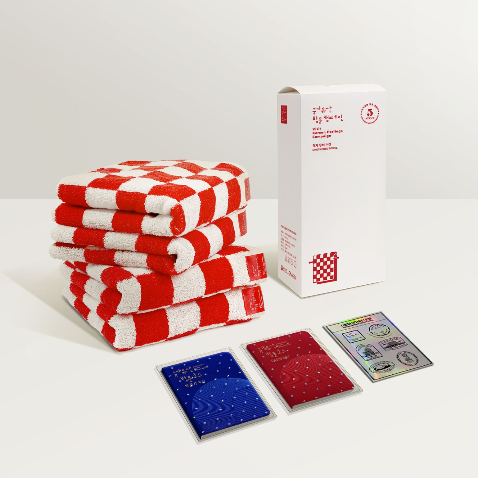 Passport case,Grid towel